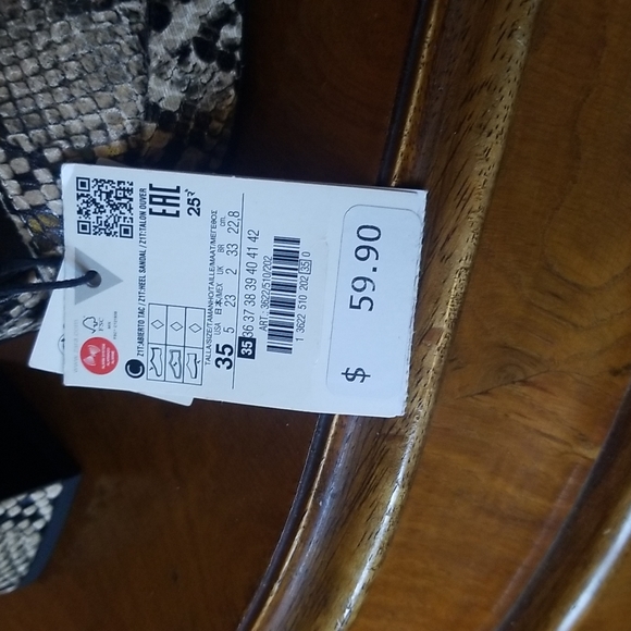 NWT Zara Platform Open Toe Sandal - Picture 8 of 8